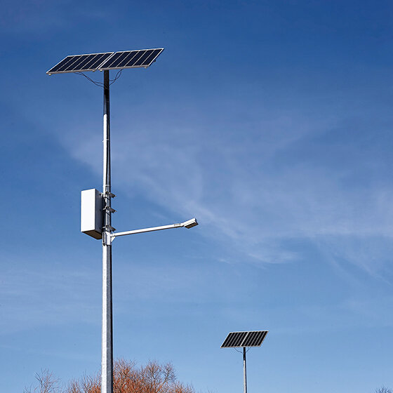Poles for autonomous lighting