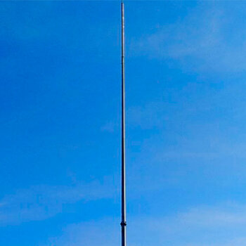 Poles for lightning receivers 