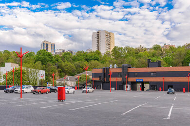 Parking lot lighting in Kyiv