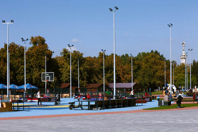 Lighting of the Urban Park in Kyiv